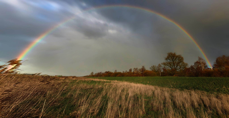 Rainbow over the Great Fen by Guy Pilkington